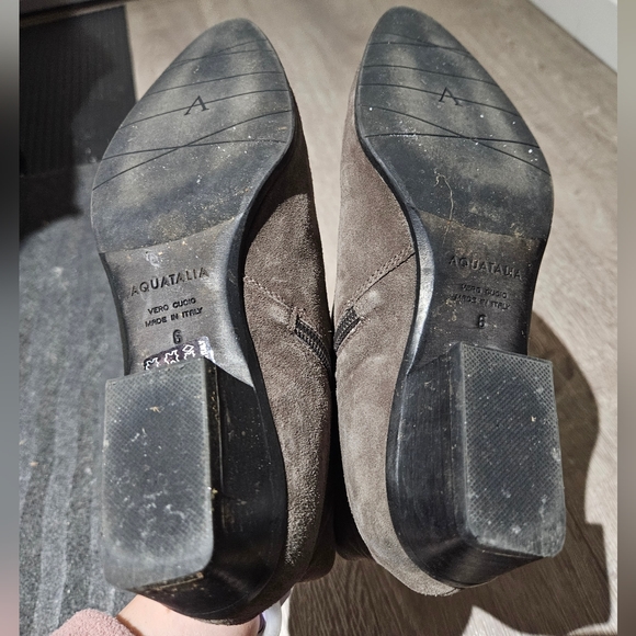 Aquatalia Taupe Suede Booties/Ankle Boots - Picture 8 of 8